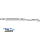 ROTO NT/NX Falzscherenset f�r Stulpmontage silber (482823)