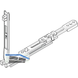 ROTO NT/NX Eckumlenkung Drehkipp 1V-Zapfen silber