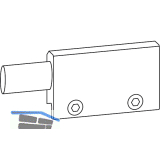 GU-966/200 Federpuffer, Aluminium silberf�rbig