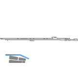 ROTO NT/NX Mittelverschluss Stulpfl�gelgetriebe oben L=400 mm kuppelbar silber