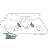 ROTO NT/NX Niveauschaltsperre Rahmenteil 13V KBE/K�MMERLING/ROPLASTO/TROCAL
