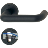 Dr�ckergarnitur PARIS auf Rosetten, PZ, 40 - 66, Kunststoff schwarz