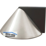 Bodent�rpuffer - Bodenpl.� 50 mm, Anschlagh. 26 mm, Messing verchromt matt