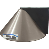 Bodent�rpuffer - Bodenpl.� 50 mm,Anschlagh. 26 mm, Messing vernickelt matt