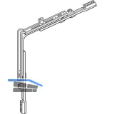 ROTO NT/NX Eckumlenkung f�r Schr�gfenster 1V-Zapfen silber