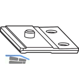 ROTO NT/NX Halteplatte mit Zapfen silber (255211)