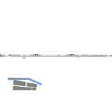 ROTO NT/NX Rundbogen-Bauteil senkrecht L=1220 mm 1V/1E-Zapfen silber