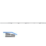 ROTO NT/NX Rundbogen-Bauteil senkrecht L=1620 mm 1V/2E-Zapfen silber