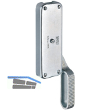 Falttortreibriegel, Hub 45, 240 x 70 x 24 mm, rechts, verzinkt