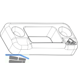 ROTO NT/NX Schlie�st�ck 2-flg. Holz Eurofalz 24 mm 13V Zink