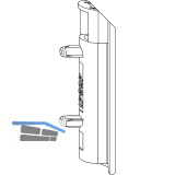 MACO Schmutzabdeckung Ecklagerband PVC, verkehrswei� RAL 9016 (40341)