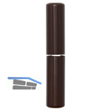 SOLIDO Aufsteckh�lsen, flachrund, Band � 20 mm, Kunststoff braun