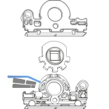 MACO Reparaturset f�r Getriebekasten Ersatzgetriebenuss Dornma� 15 mm