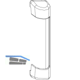 MACO Abdeckung Scherenlager AS/DT130/PVC, verkehrswei� RAL 9016 (42083)