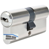 ABUS Einbaudoppelzylinder X12R, gleichsperrend, 35/50, vernickelt matt