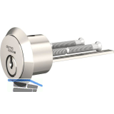 DORMAKABA Au�enzylinder expert plus 95-4-131, gleichsperrend, vernickelt