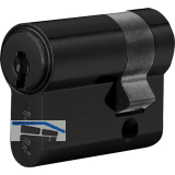 DORMAKABA Einbauhalbzylinder expert plus, verschiedensperrend, 60 mm, schwarz
