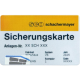 Sicherungskarte Zweitschrift Eigenprofil WINKHAUS/DORMAKABA/ABUS