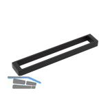 Griff Cubico LA 192 mm, Breite 201 mm, ZN schwarz matt