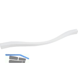 M�belgriff Fluid LA 192/224 mm, Breite 236 mm, ZN weiss matt lackiert
