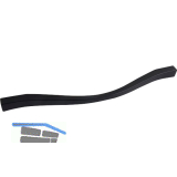 M�belgriff Fluid LA 192/224 mm, Breite 236 mm, ZN schwarz matt lackiert