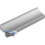 Griff Alto LA 32 mm, Breite 58 mm, Aluminium natur eloxiert