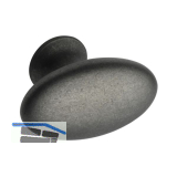 M�belknopf Oval Simple B 60 mm, H 35 mm, Zinkdruckguss antik grau
