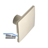 Knopf Lugus Breite 50 mm, Tiefe 25 mm, ZN Edelstahl Effekt