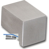 Knopf Europa Breite 19 mm, Tiefe 25 mm, Edelstahl geb�rstet