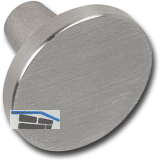 Knopf Epona � 25 mm, Tiefe 20 mm, Edelstahl geb�rstet