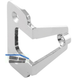 M�belgriffadapter f�r Faltschiebet�ren Zinkdruckguss verchromt poliert