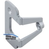 M�belgriffadapter f�r Faltschiebet�ren Zinkdruckguss verchromt matt