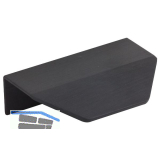Griffleiste Blaze 2 LA 20, L�nge 60 mm, Aluminium schwarz matt geb�rstet