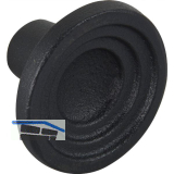 M�belknopf Fleur � 46 mm, Tiefe 30 mm, Gusseisen schwarz