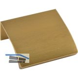 Griffleiste Edge Straight LA 20,L�nge 40 mm,Aluminium messing matt geb�rstet