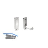 Klapphaken Votan zum Einlassen - 1 Haken, H�he 80 mm, ZN verchromt poliert