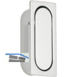 Klapp-Muschelgriff Voltu Breite 22 mm, H�he 52 mm, ZN alufarbig