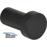 Mantelhaken Boros � 18 mm, Stahl schwarz matt