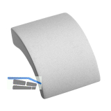 Knopf Terra Breite 30 mm, Tiefe 25 mm, ZN alufarbig