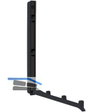 Klapphaken Came zum Einlassen - 3 Haken, H�he 177 mm, ZN schwarz matt