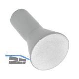 Knopf Karme � 15 mm, Tiefe 24 mm, ZN alufarbig