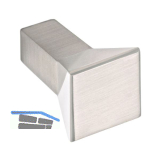 Knopf Flora Breite 15 mm, Tiefe 24 mm, ZN vernickelt feingeschliffen