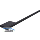 Handtuchhalter Pan, Breite 380 mm, Aluminium schwarz matt