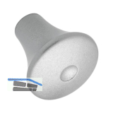 Knopf Kapys � 24 mm, Tiefe 24 mm, ZN alufarbig