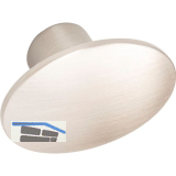 M�belknopf Dome 50x36 mm, Zinkdruckguss Edelstahl Effekt