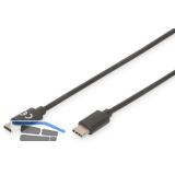 Datenkabel USB-C auf USB-C 1800 mm schwarz