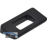 Griff Cabras LA 32 mm, Breite 54 mm, Zinkdruckguss schwarz matt