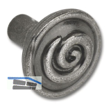 Knopf Ian Smith � 30 mm, Tiefe 29 mm, ZN altsilber