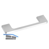 Griff Nestor LA 128 mm, Breite 140 mm, ZN verchromt poliert