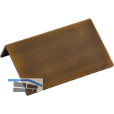 Griffleiste Crevan LA 48 mm, L�nge 70 mm, Aluminium Messing schwarz geb�rstet